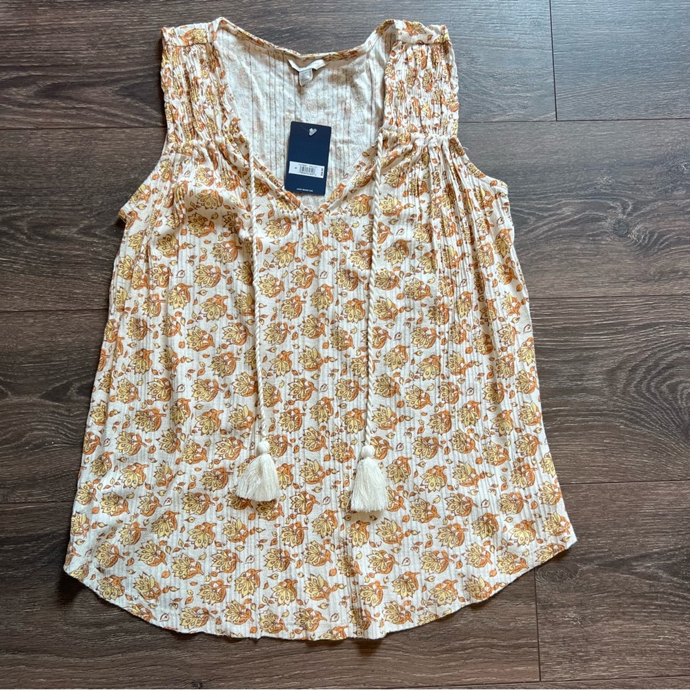 Lucky Brand Sleeveless Swing Top, Size Small